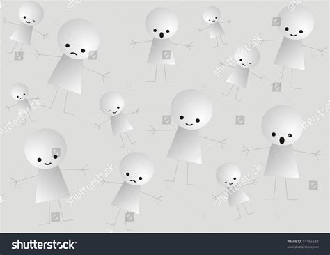 grey emoticons stock vector royalty   shutterstock