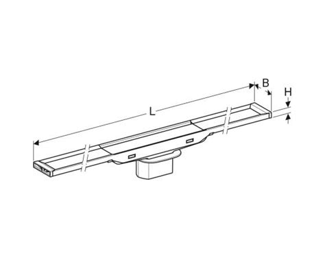 Geberit GE Duschrinne Cleanline 20 30 90cm Edelstahl Geb Edelstahl