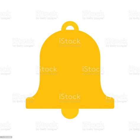bell icon notification symbol stock illustration  image