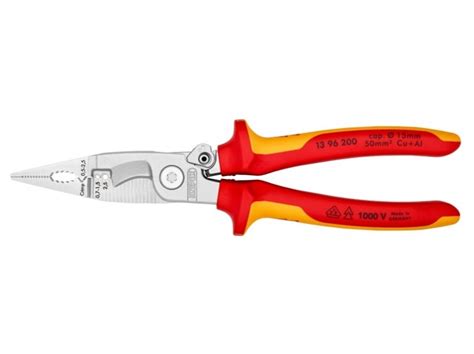 Knipex VDE Elektro Installationszange 200mm 13 96 200