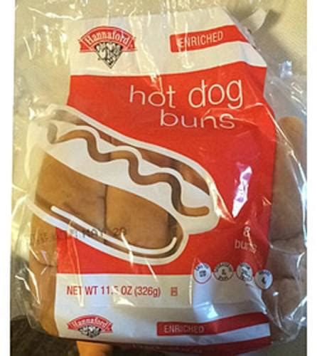 Hannaford Enriched Hot Dog Buns 41 G Nutrition Information Innit