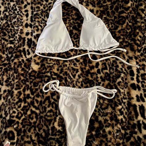 Very Cute White Bikini Set From Shein Only Worn Depop