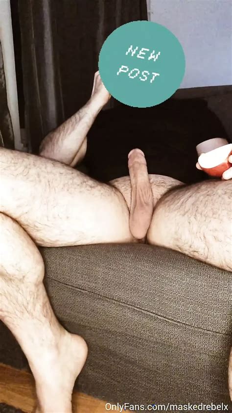 Hairy Hunk Plays With His Fat Cock While Eating An Apple Gay Big Cock