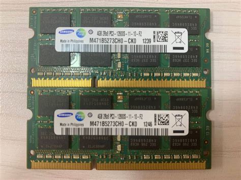 【目立った傷や汚れなし】【samsung／サムスン】ノートpc用メモリ M471b5273ch0 Ck0 4gb×2セット品 の落札情報