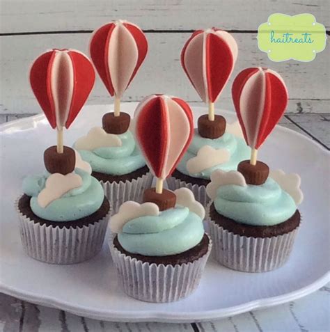 Hot Air Balloon Cupcakes Baby Shower Cupcakes Balloon Cupcakes Hot Air Balloon Cake