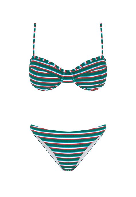 Bikini Balconette Coyote Verde Robin Collection Robin Collection