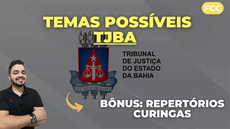 Tjba Poss Veis Temas E Repert Rios Curingas Fcc Youtube