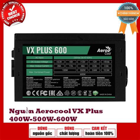Nguồn máy tính Aerocool VX Plus 400W / 500W / 600w | Shopee Việt Nam