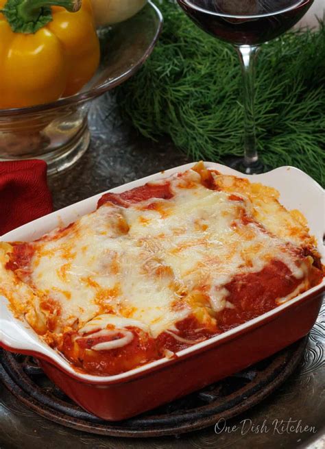 Mini Vegetable Lasagna Recipe One Dish Kitchen