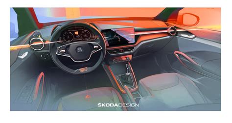 Skoda Fabia 2021 Son Intérieur Et Un Nouveau Logo Images