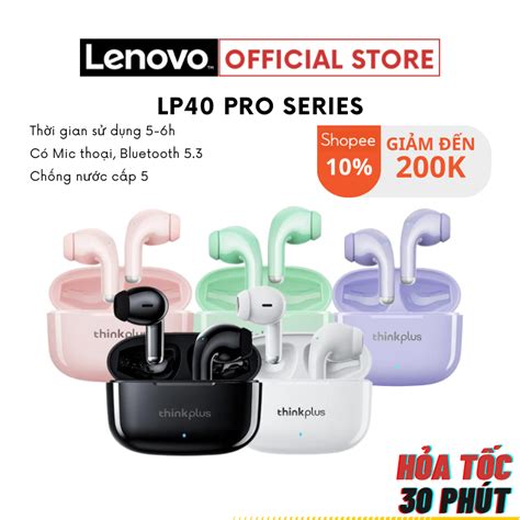 5 MÀu Tai Nghe Bluetooth Lenovo Lp40 Pro 51 Hd Giảm ồn Có Micro Shopee Việt Nam