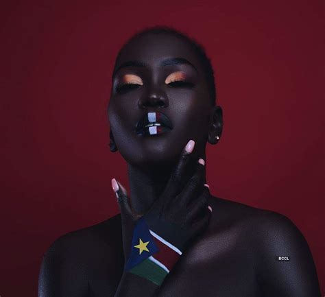 Sudanese Model Nyakim Gatwech Dubbed As Queen Of The Dark Becomes The