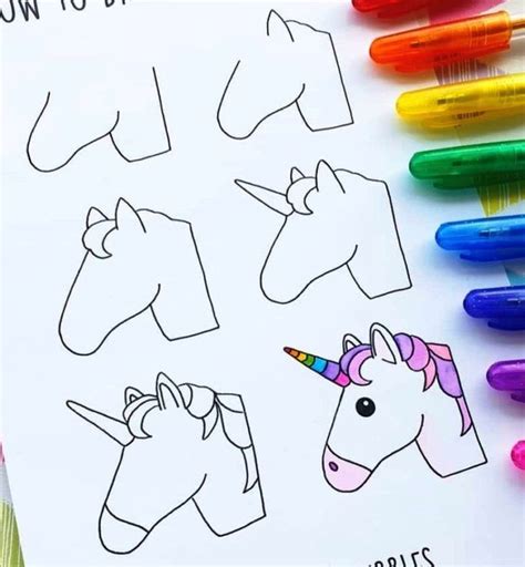 Cómo Hacer Un Unicornio Kawaii Paso A Paso Dibujos Para Colorear Elsa