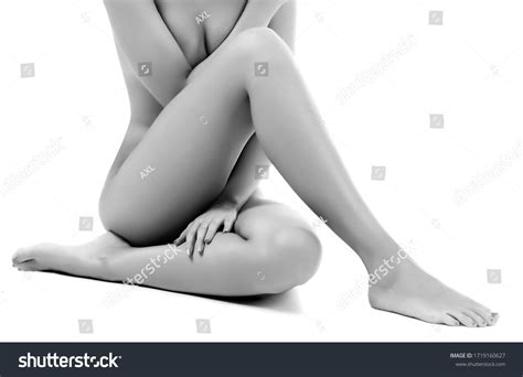 Naked Female Body White Background Isolated Stock Photo Shutterstock