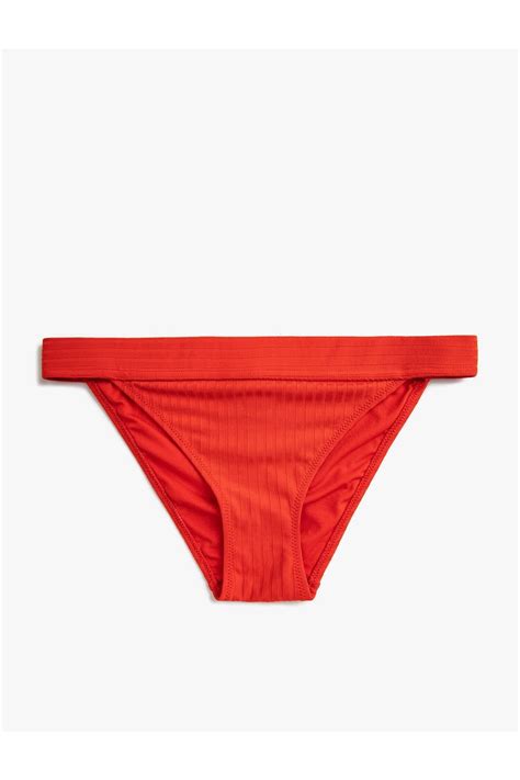Koton Normal Bel Bikini Alt Izgili Fiyat Yorumlar Trendyol