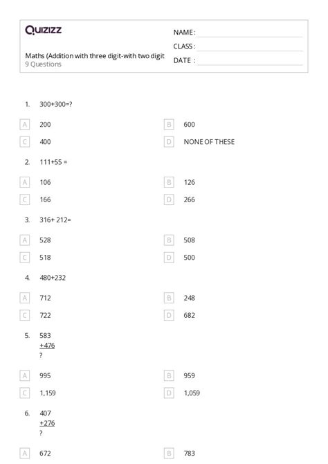 50 Division With Two Digit Divisors Worksheets For 1st Class On Quizizz Free And Printable