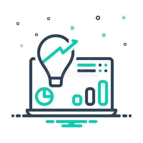 mix icon  insights  finance  graph stock vector