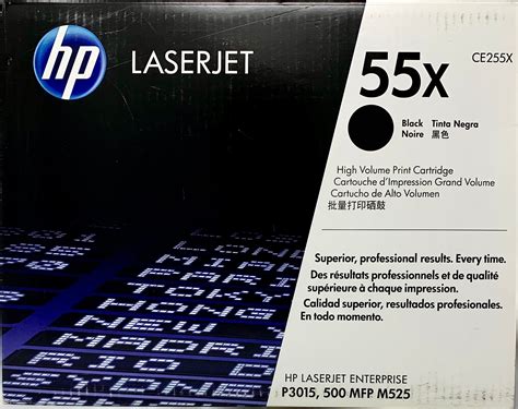 Genuine Hp 55x Ce255x Black High Yield Laserjet Toner Cartridge