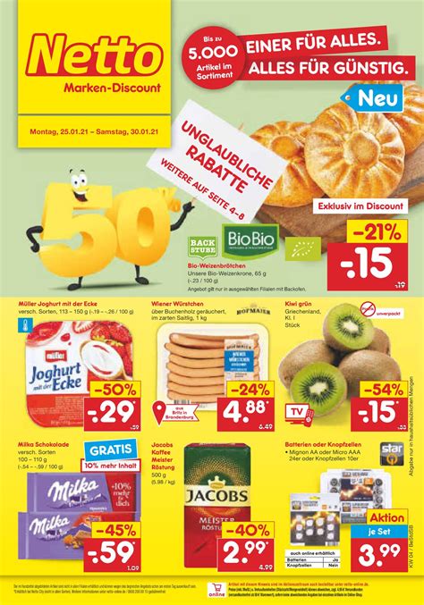 Netto Marken Discount Aktueller Prospekt 25 01 30 01 2021 Jedewoche