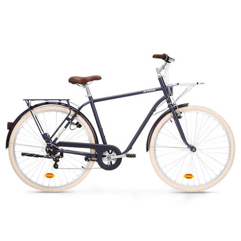 ГРАДСКИ ВЕЛОСИПЕД ELOPS 520 С ВИСОКА РАМКА, СИН ELOPS - Decathlon