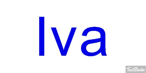 Iva Имя Анимированные GIF-дизайны логотипов