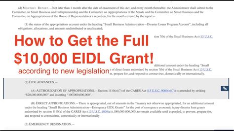 Here S How To Get The Full 10 000 EIDL Grant According To The New