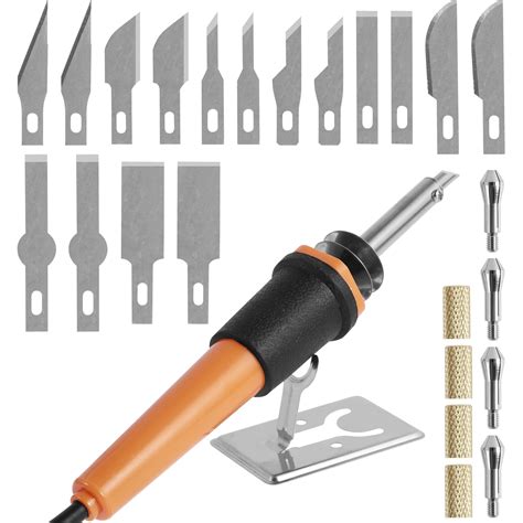 Pcs Electric Hot Knife Cutter Tool Set W Wired Multipurpose Stencil Cutter Wood Burning