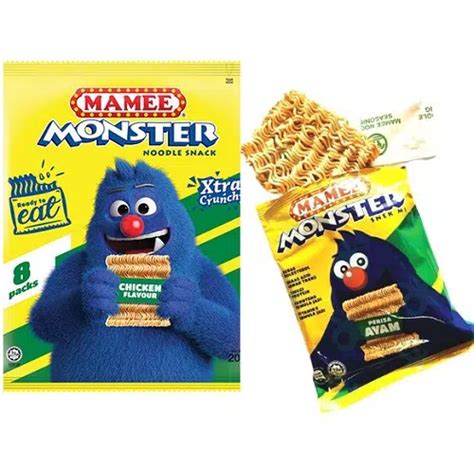 mamee monster pack chicken  packs snack affair