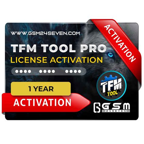 TFM Tool Pro Activation (1 Year) - GSM 24SEVEN