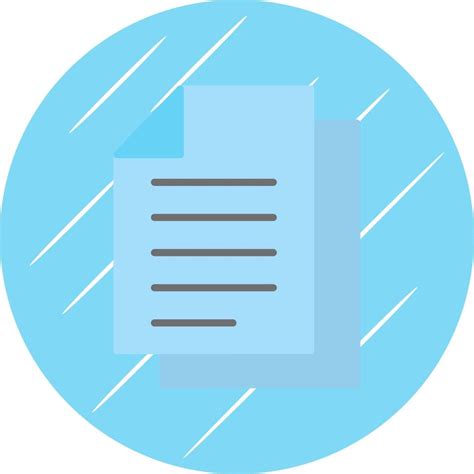 Document Flat Circle Icon Design Vector Art At Vecteezy