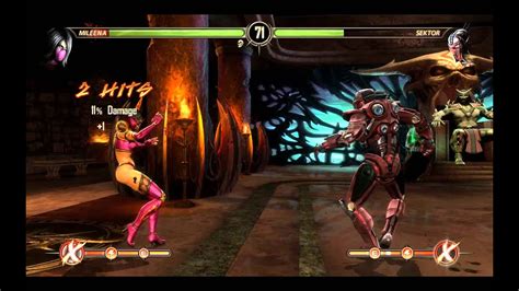 Mortal Kombat Komplete Edition 2011 Mileena Vs Sector Youtube