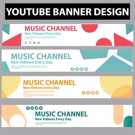 Premium Vector Youtube Banner Design