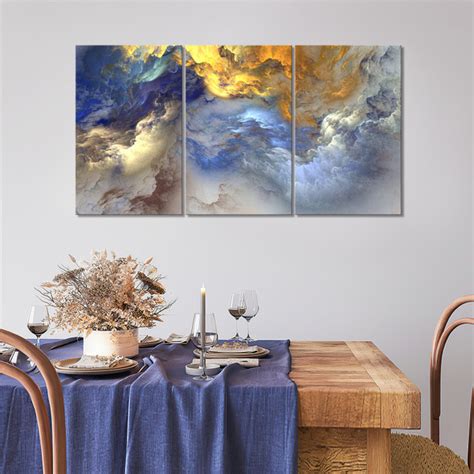 Большая модульная картина на холсте на стену - Мрамор, абстракция (15 ...