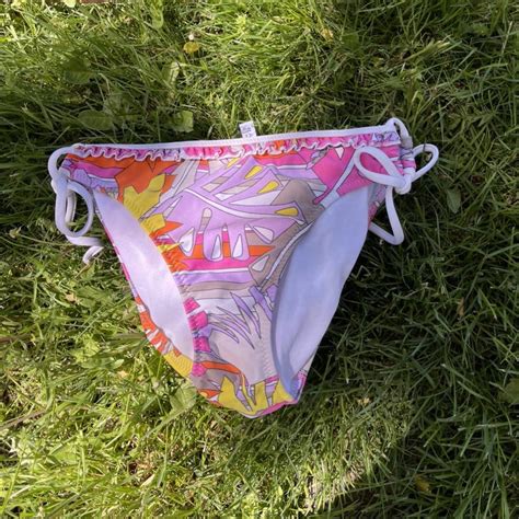 Rampage Women S Pink And White Bikini And Tankini Bottoms Depop