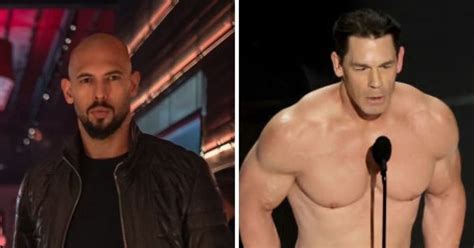 Internet Sides With Andrew Tate After He Claims John Cenas Naked Oscars Skit Was To Satisfy