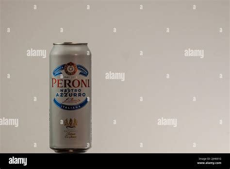 Peroni Nastro Azzurro, a premium lager beer produced since 1963 by ...