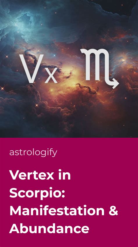 Vertex in Scorpio: Synastry, Natal, Transit, Composite, and Solar