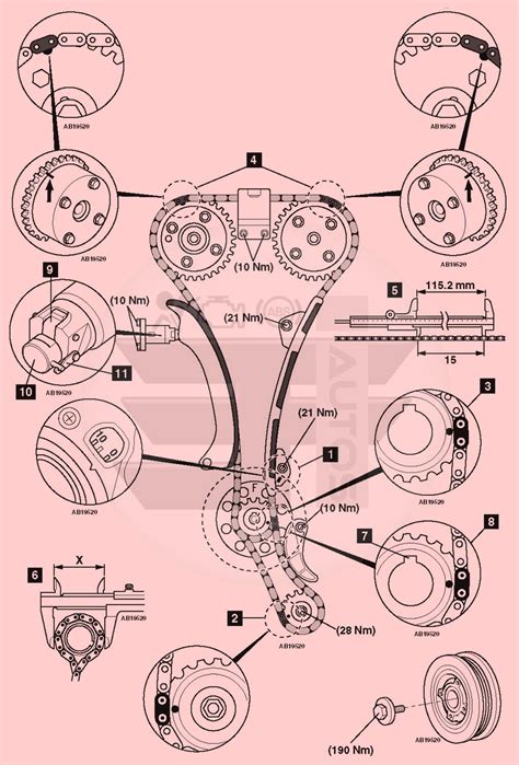 Toyota Carolla 2007 2013 1zr Fe Engine Chain Timing