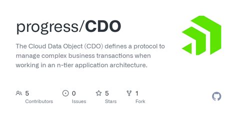 github progresscdo  cloud data object cdo defines  protocol