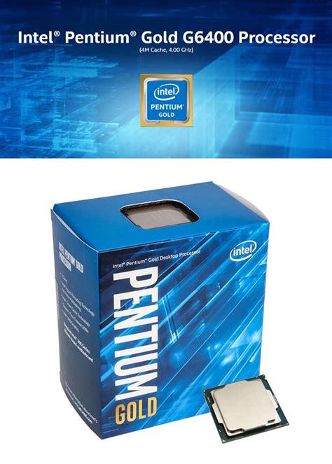 INTEL® PENTIUM®GOLD G6400 4.0GHz 4MB CACHE LGA 1200 – ACD Tech