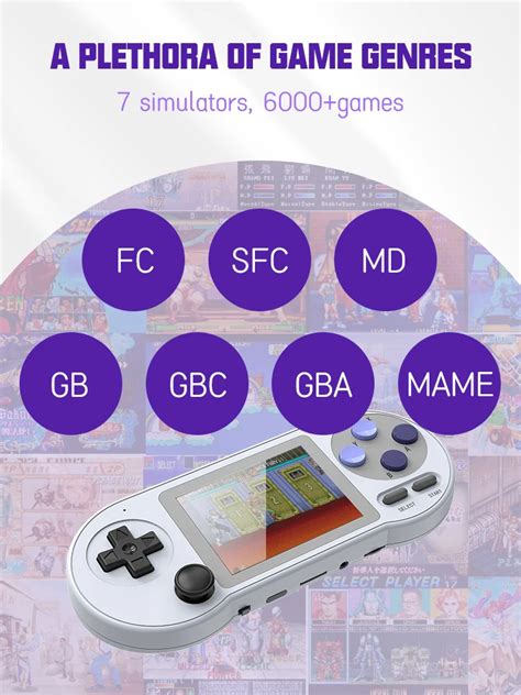 6000 et 900 BR 2P Mini console de jeu vidéo portable 10000 jeux rétro