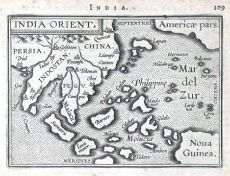 antique map india orient