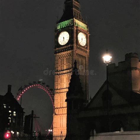 view  big ben  night editorial photo image  london