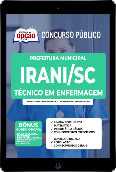 Apostila Prefeitura De Irani Sc Em Pdf T Cnico Em Enfermagem