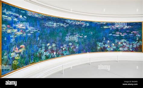 Water-lilies Nympheas series painted by Claude Monet, Musee de L ...