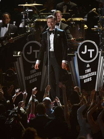 Justin Timberlake Performs on Grammys