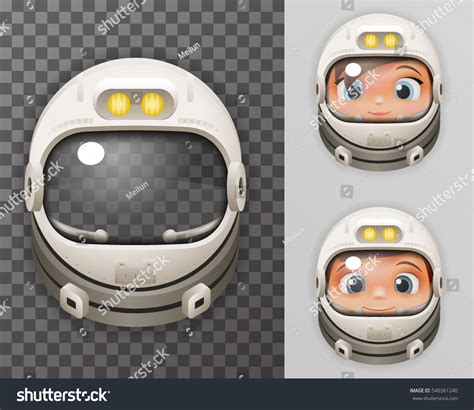 Космонавт шлем реалистичный 3D космонавт космонавт: стоковая векторная ...