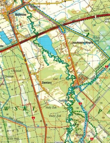 Puszcza Bolimowska Mapa Turystyczna Rewasz