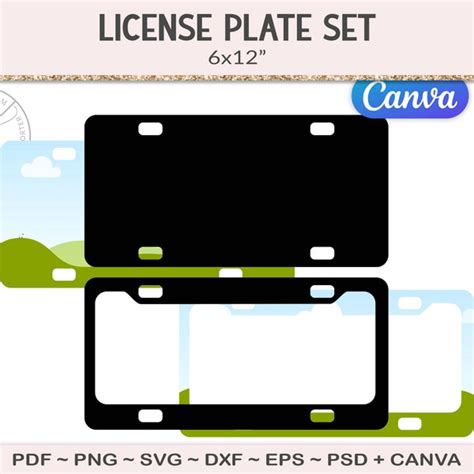 License Plate Frame Etsy