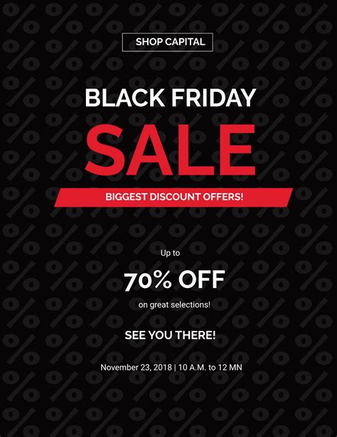 Free Black Friday Sales Flyer Template to Edit Online